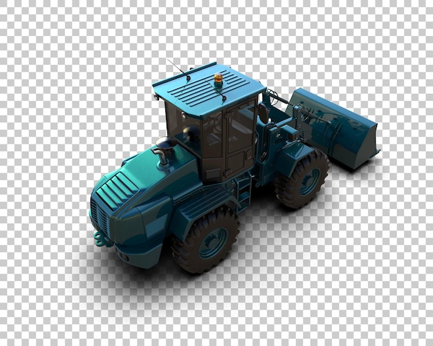 Eristetty lastaaja taustalla, 3d-renderöity kuvitus