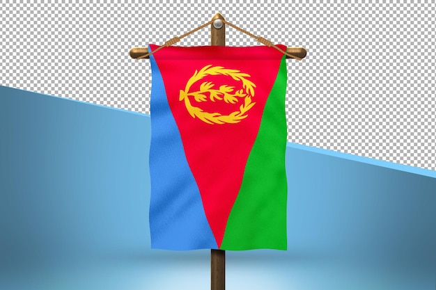 Eritrea hang vlag ontwerp achtergrond