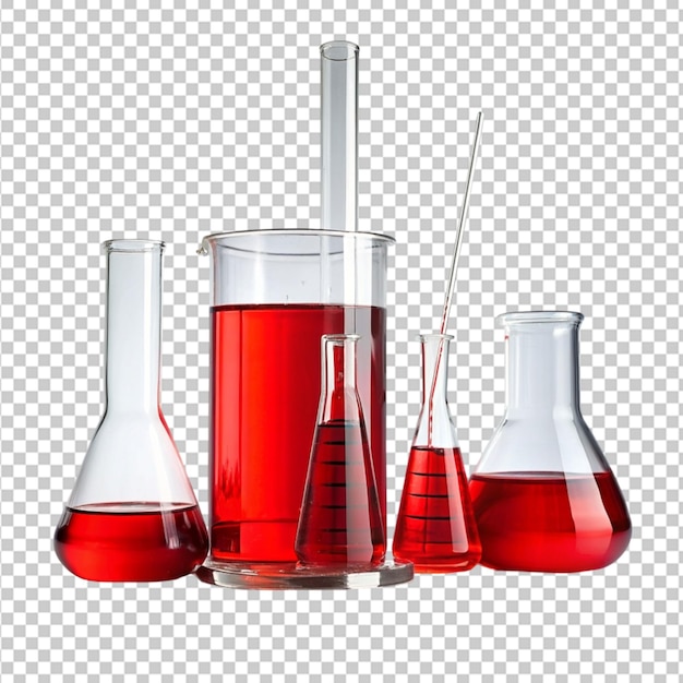 PSD 투명한 배경에 고립된 erlenmeyer 플라스크