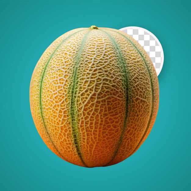 Ermelon fruits isolated on transparent background