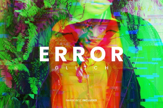 eror glitch foto-effect psd