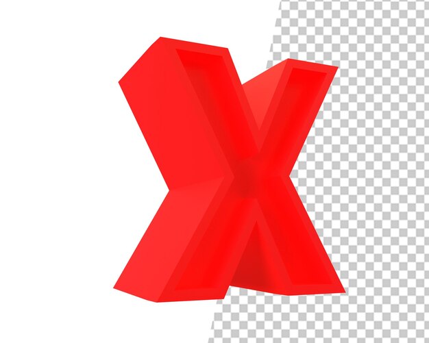 error icon wrong sign 3d