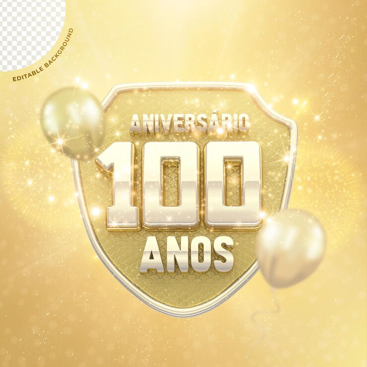 ESCUDO COMEMORATIVO VAN ANIVERSÁRIO 100 ANOS