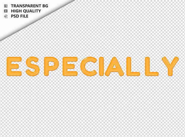 PSD especially typography yellow text glosy glass psd transparent