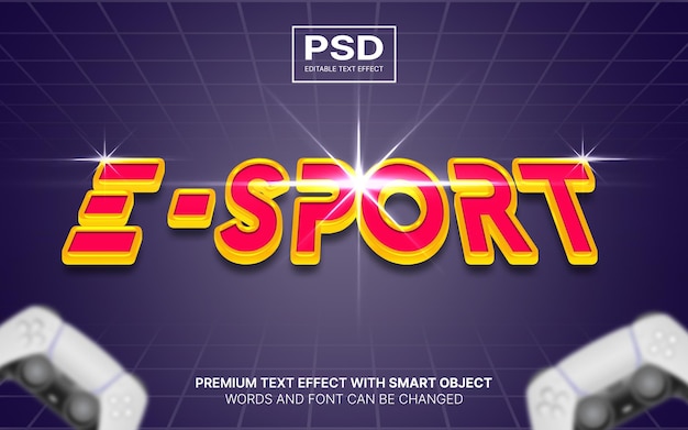 Esport editable text effect