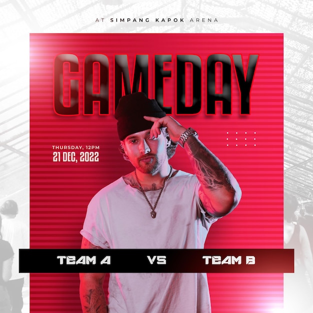 Esport gameday sociale media instagram postbanner