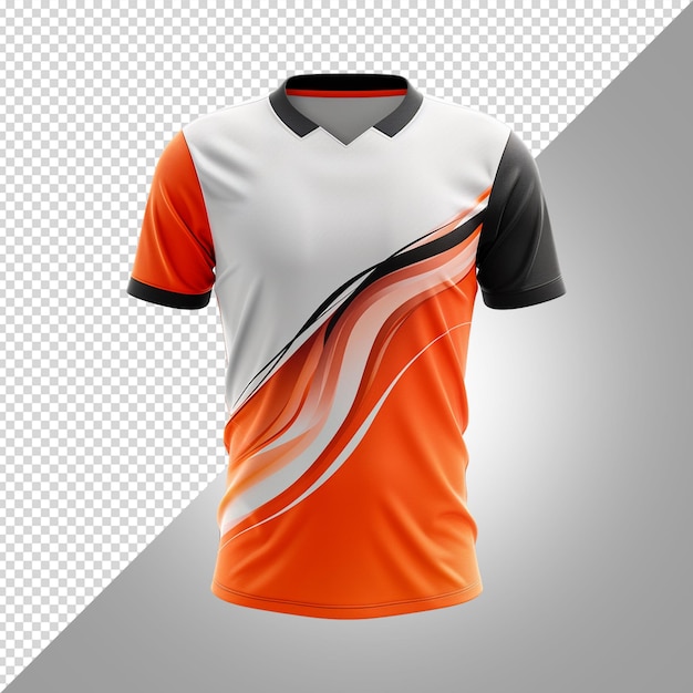 PSD esport jersey mockup isolated on white background