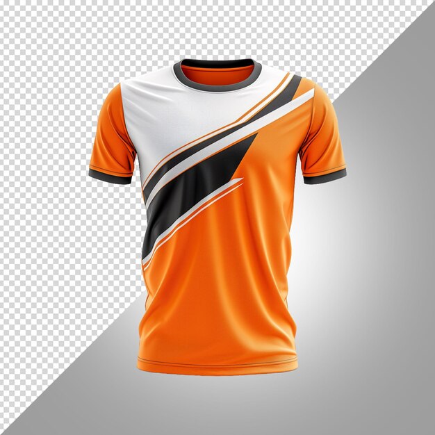 PSD esport jersey mockup isolated on white background