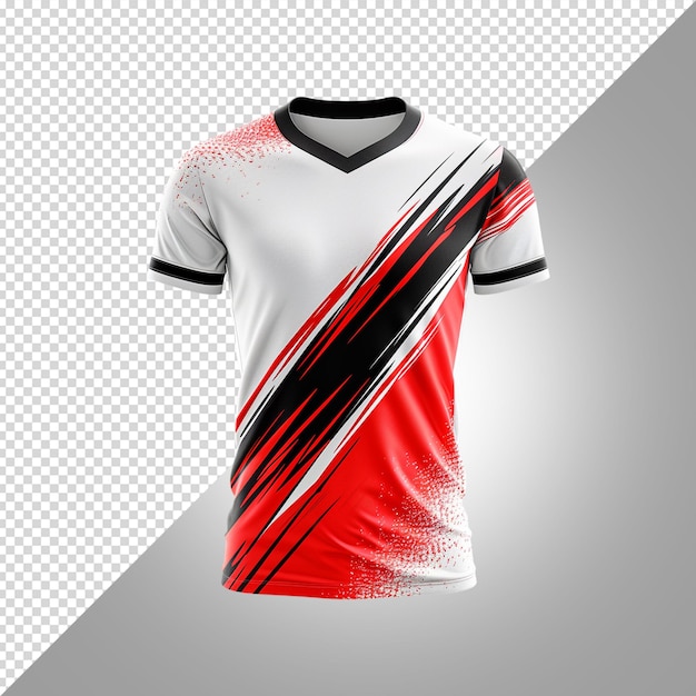 PSD esport jersey mockup isolated on white background