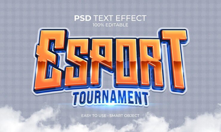 ESPORT TOURNAMENT LOGO FUTURE TEXT EFFECT