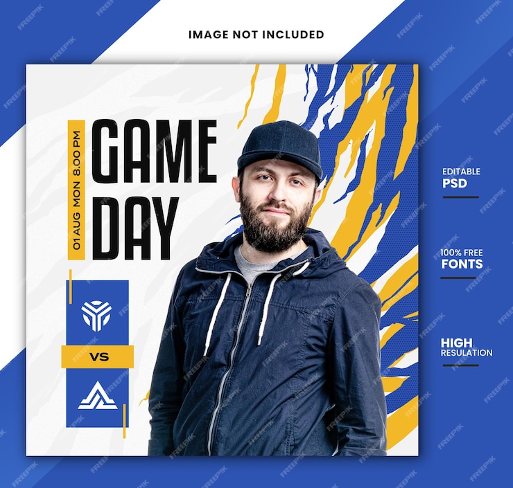  Esports gameday social media instagram post banner