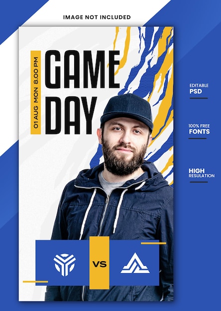 Esports gameday sociale media instagram postbanner