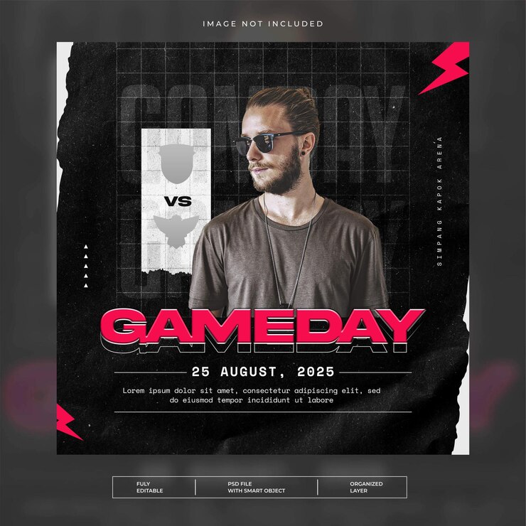 PSD esports tournament event template