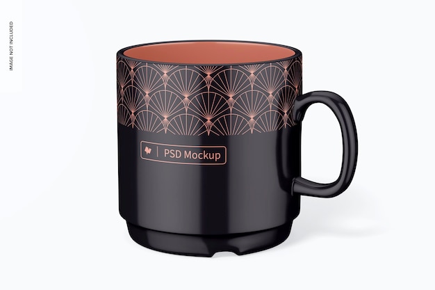 Espresso cup mockup, front view