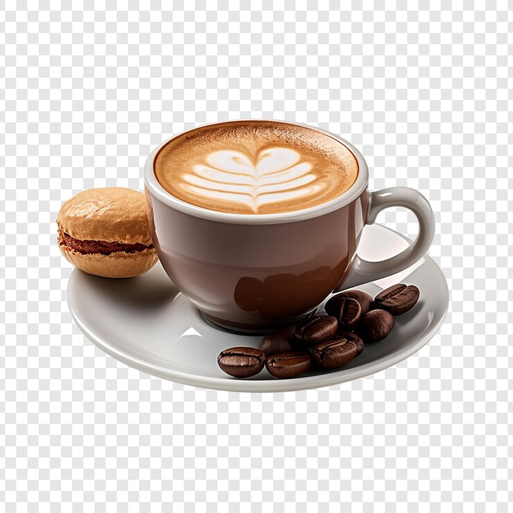 PSD espresso isolated on transparent background