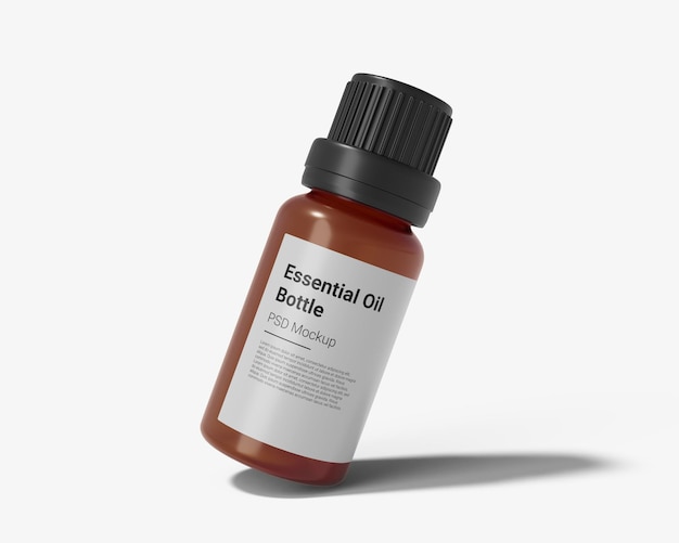 Essential Oil Bottle Packaging Mockup
