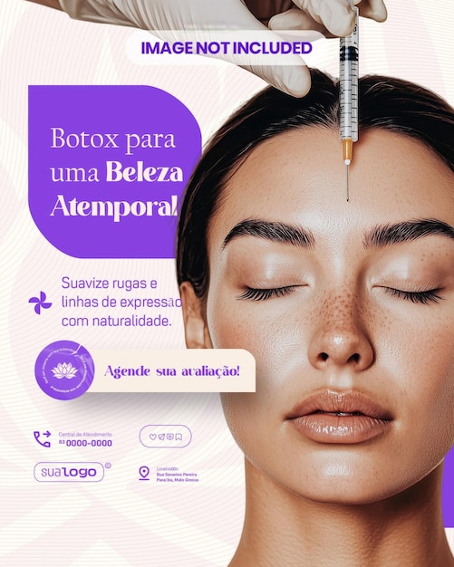 estetica clinica beleza social media psd editavel aesthetics clinic beauty editable template flyer