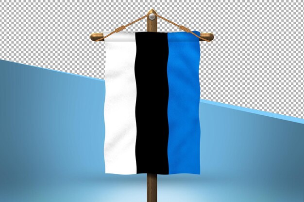 Estonia hang flag design background