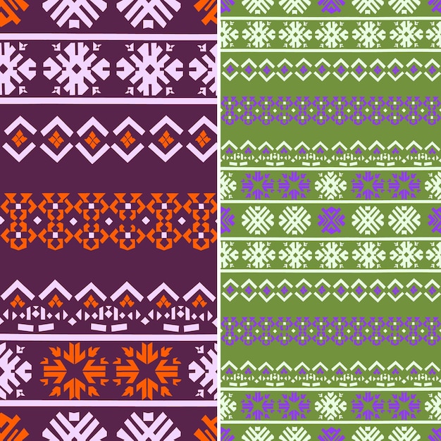 PSD estonian knitting pattern zawierający różne symbole i dec creative abstract geometric vector