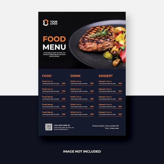 Eten menu flyer