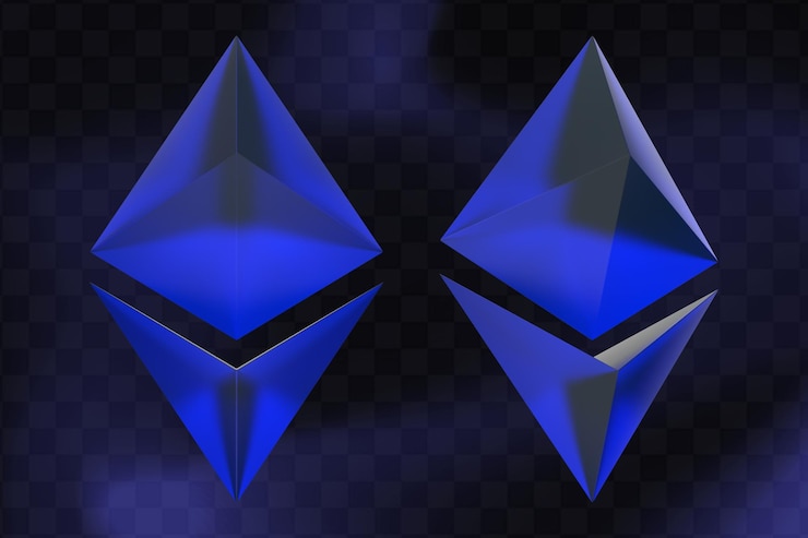 PSD ethereum  glass effect