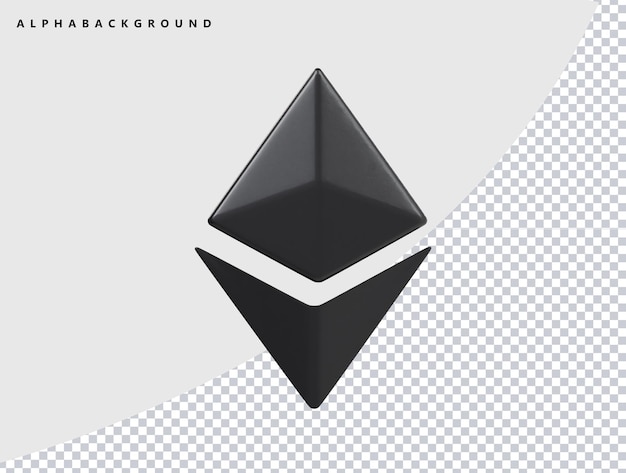 ethirium icon 3d render illustration