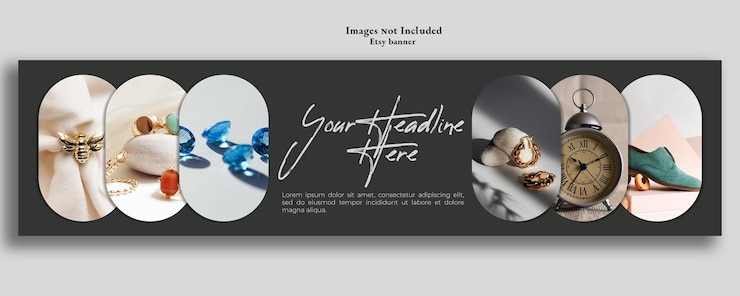 PSD etsy banner capsule design
