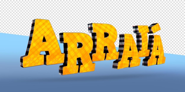 Etykieta 3d render arraial festa junina no brazil realistyczna