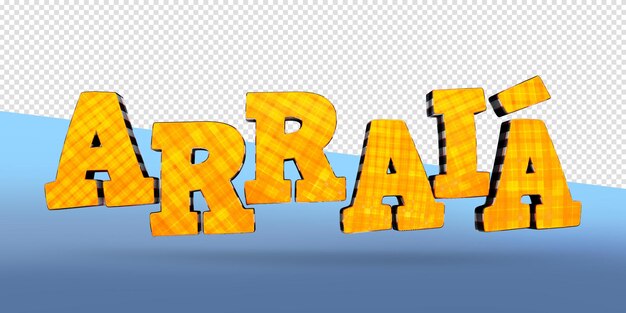 Etykieta 3d render arraial festa junina no brazil realistyczna