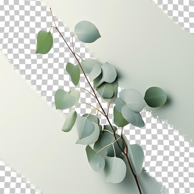 Eucalyptus takken op transparante achtergrond