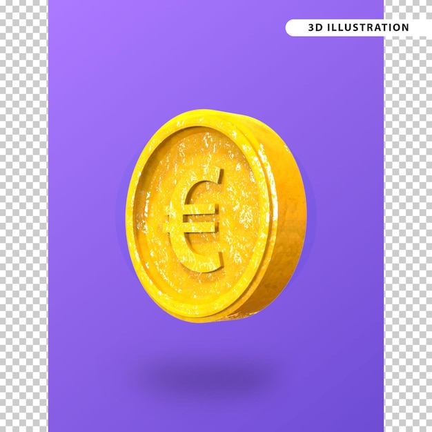 Euro 3d Ikona Ilustracja