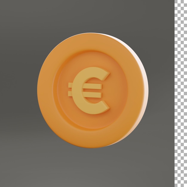 Euro Coin 3d Icon