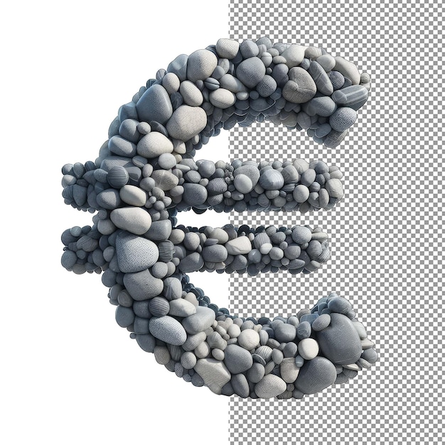 PSD euro elegance izolowany symbol euro na tle png