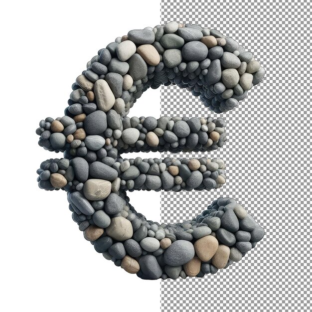 Euro Elegancja Izolowany Symbol Euro Na Tle Png