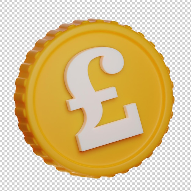 PSD euro money coin 3d illustration