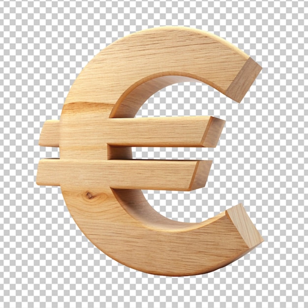 PSD euro-valuta-symbool 3d-weergave geïsoleerd