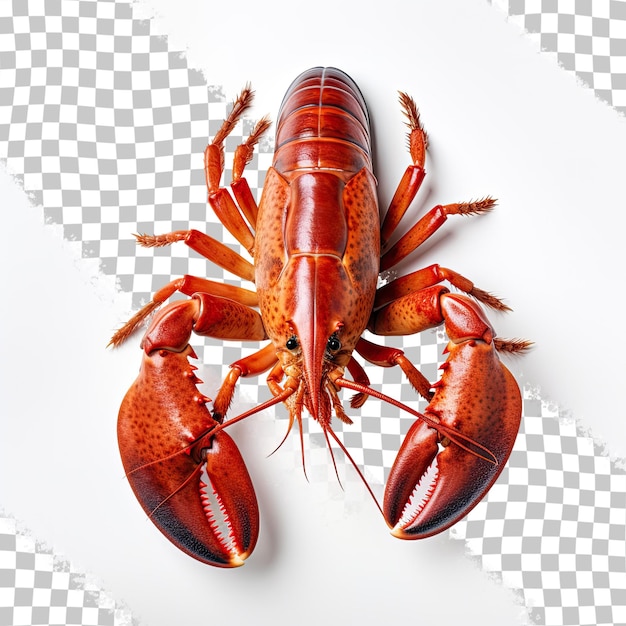 European lobster isolated on transparent background