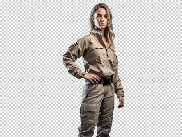 PSD european woman paramedic psd transparent white isolated