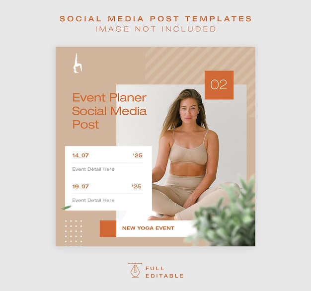 Evenement Social Media Post-sjabloonontwerp Bewerkbare Psd