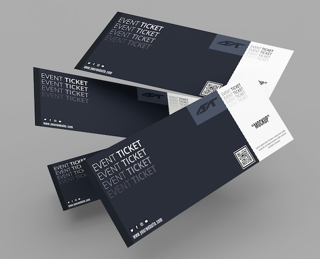 Evenement ticket mockup