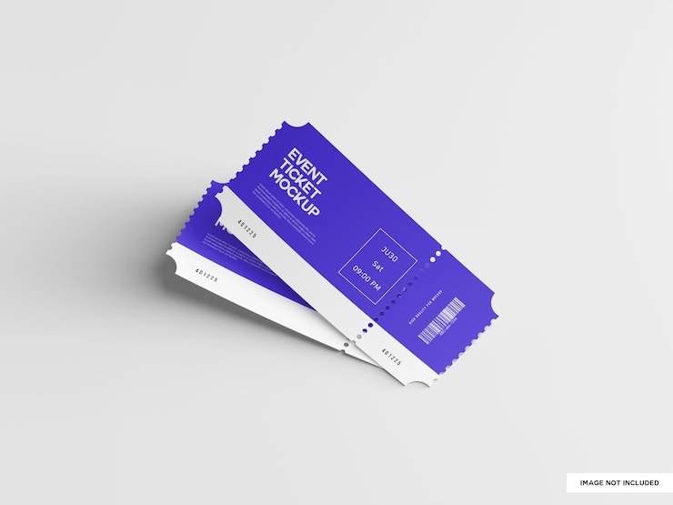 Evenement ticket mockup