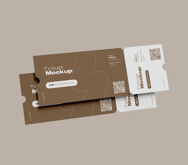 Evenement ticket mockup