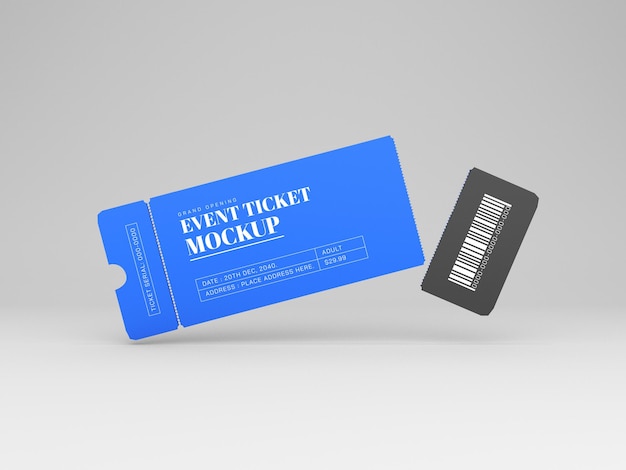 Evenement ticket mockup