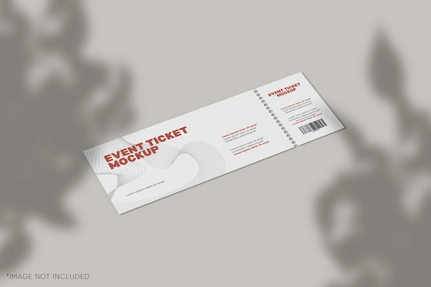 PSD evenement ticket mockup