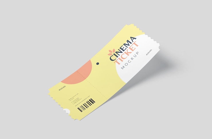 PSD evenement ticket mockup