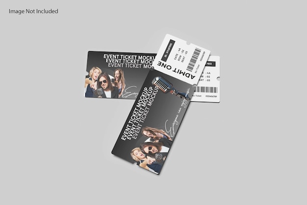 PSD evenement ticket mockup