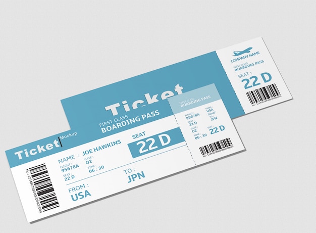 Evenementtickets Mockup