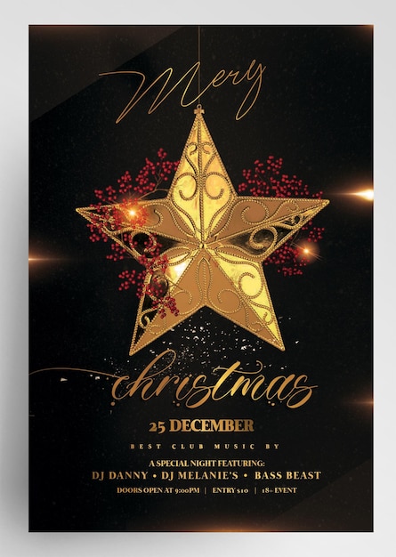 PSD evening of christmas eve flyer