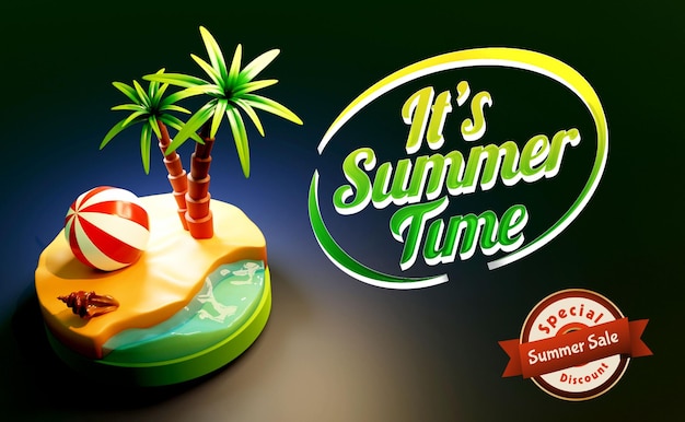 PSD event discount summer holidays template