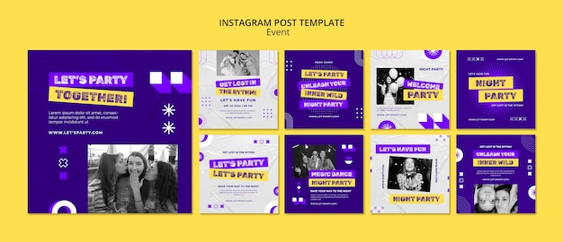 PSD event template design